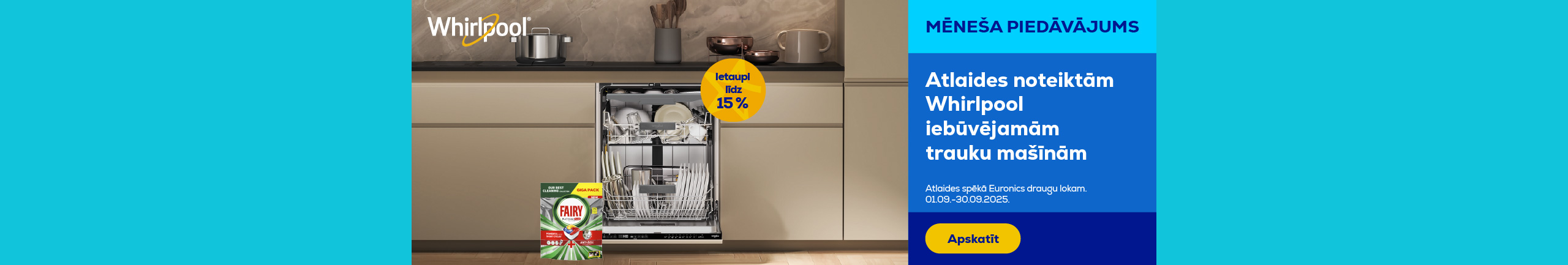 GR Discounts on selected Whirlpool built-in dishwashers