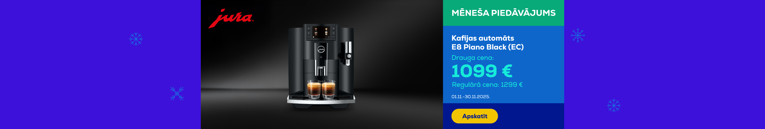 GR JURA E8 Piano Black