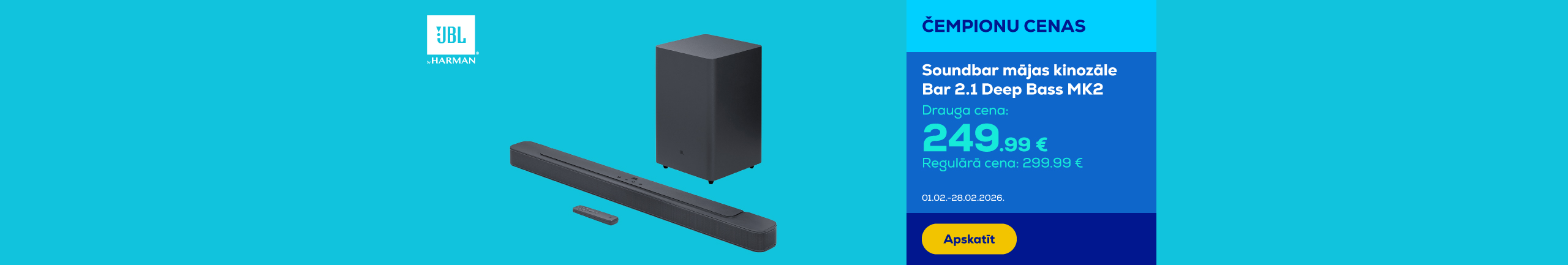 GR JBL Bar 2.1 Deep Bass MK2