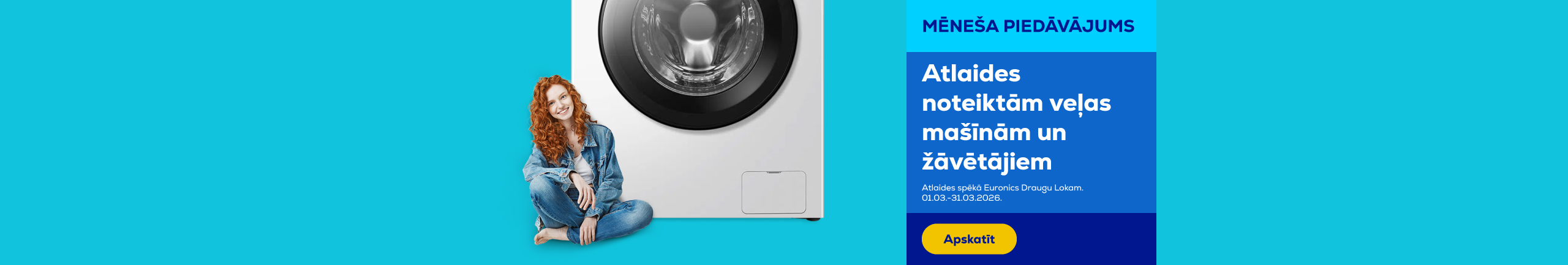 GR Discounts on selected washing machines and dryers