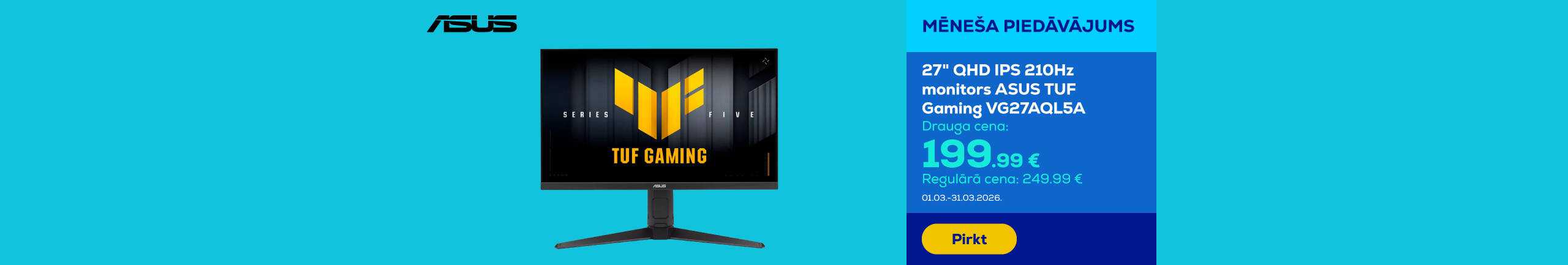 GR Asus TUF Gaming Series 5, 27''