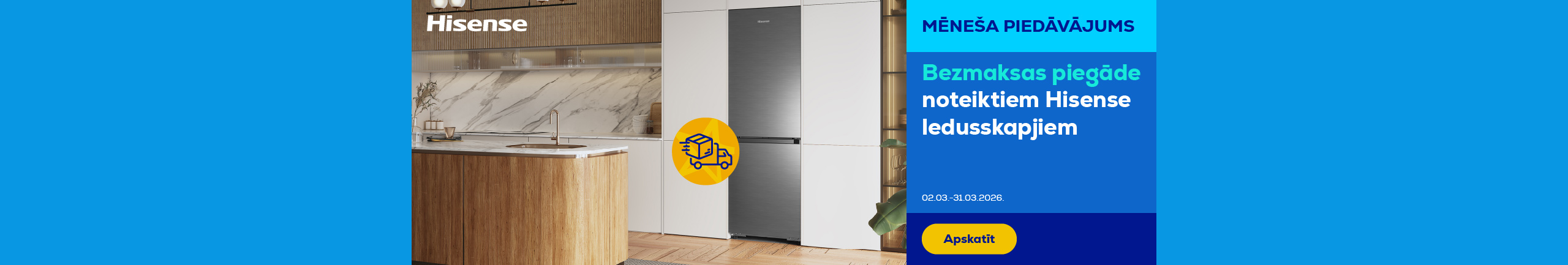 GR Free delivery on selected Hisense refrigerators