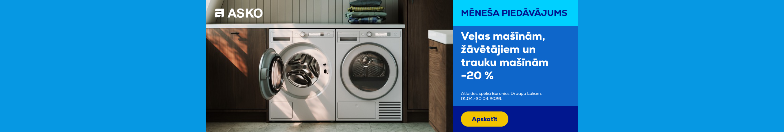 GR Asko laundry and dishwashers -20%