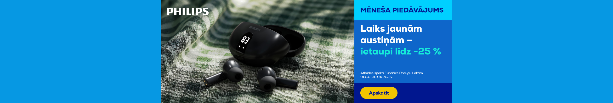 GR Philips headphones up to 25%