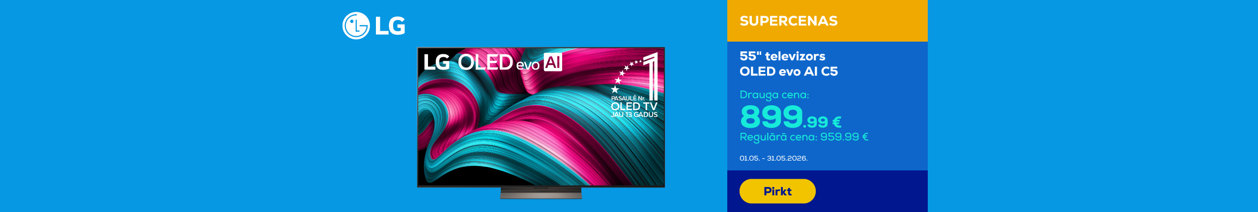 55" televizors OLED evo AI C5
