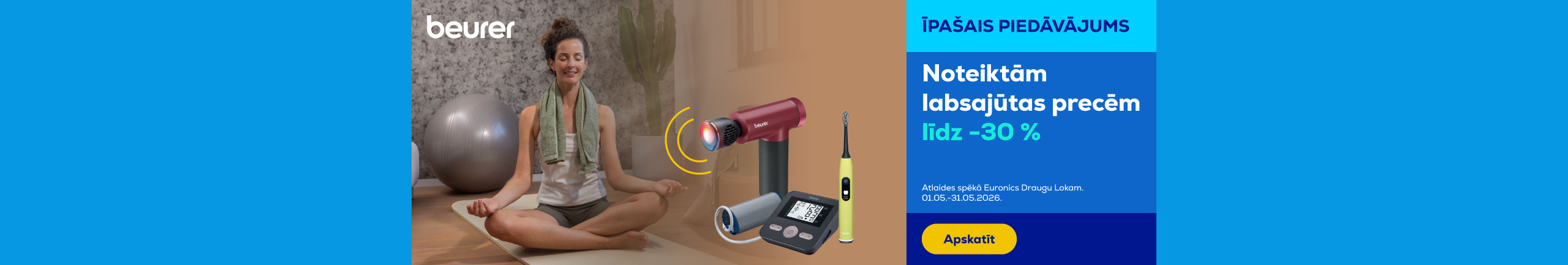 Selected Beurer wellness products up to 30%