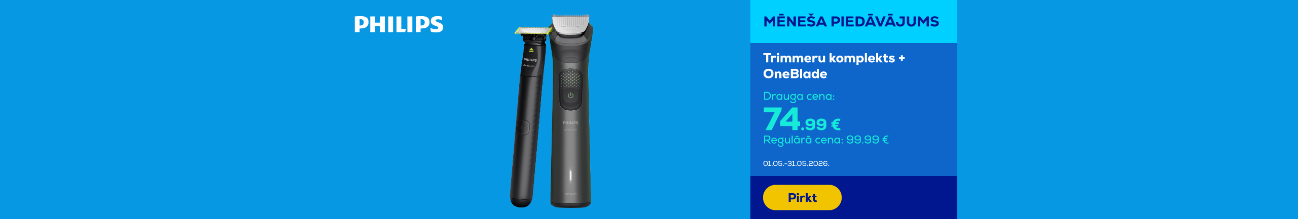 Trimmeru komplekts + OneBlade