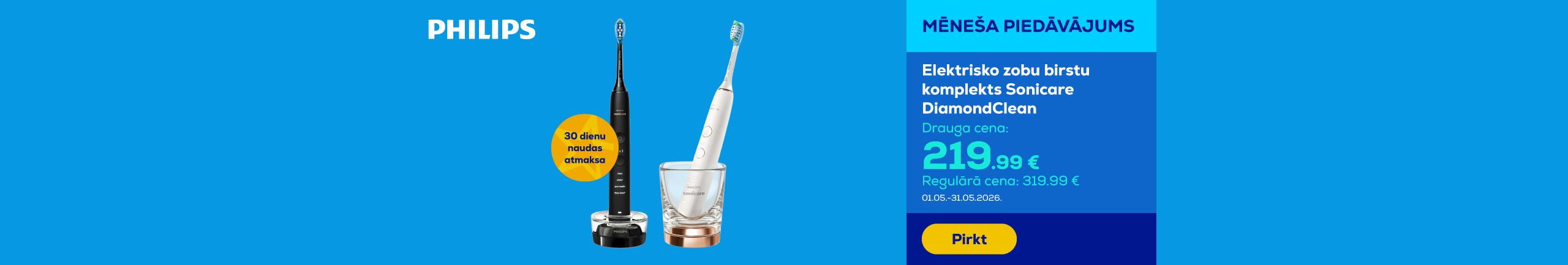 Electric toothbrush set Sonicare DiamondClean
