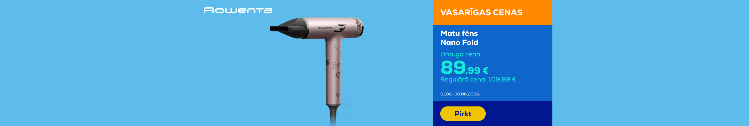 Hair dryer Rowenta Nano Fold