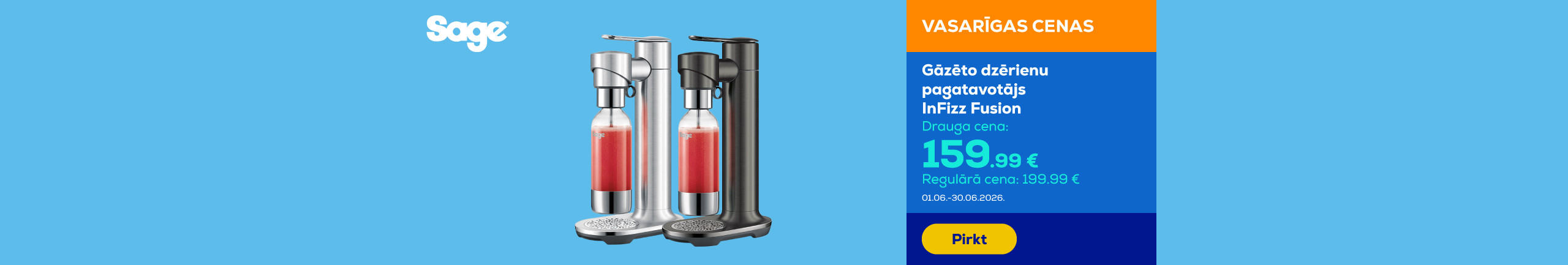 Sparkling water maker  InFizz Fusion