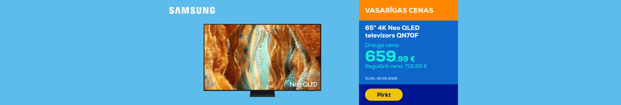 65" 4K Neo QLED televizors QN70F