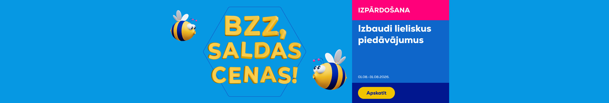 Sale. Bzz, sweet prices!