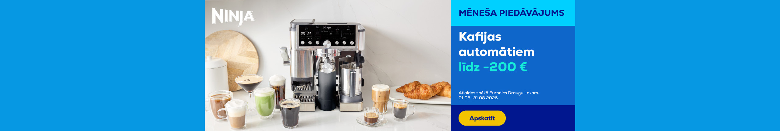 Ninja coffee machines up to -200 €