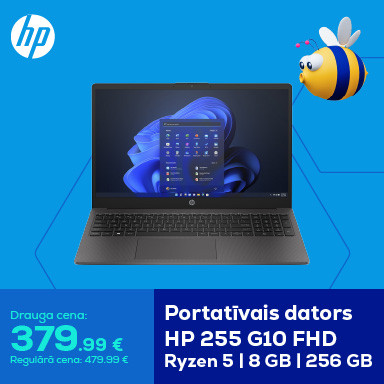 Portatīvais dators 255 G10 FHD | Ryzen 5 | 8 GB | 256 GB