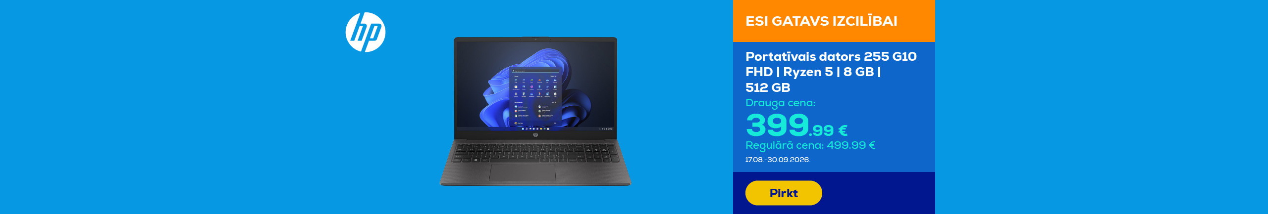 Notebook 255 G10 | FHD | Ryzen 5 | 8 GB | 512 GB