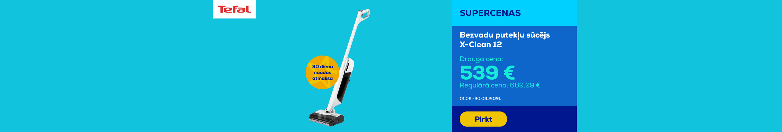 Cordless vacuum cleaner X-Clean 12, Wet & Dry