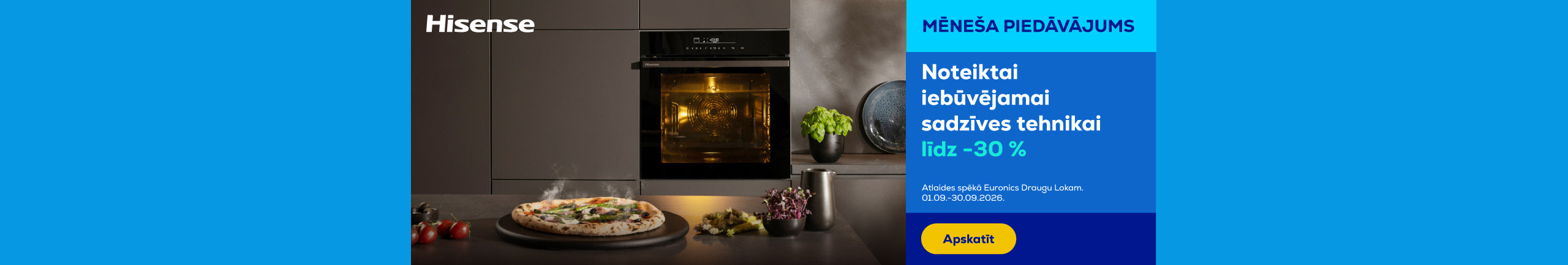 Selected Hisense built-in household appliances up to -30 %