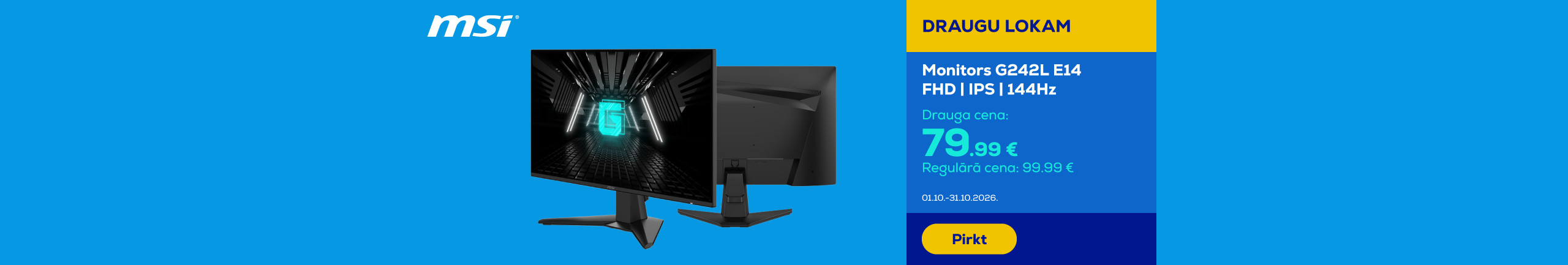 Monitors G242L E14 | FHD | IPS | 144Hz