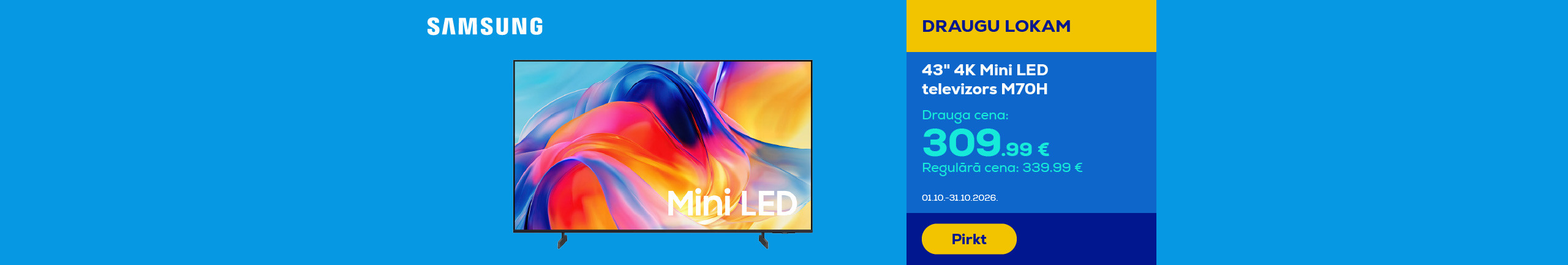 43" 4K Mini LED televizors M70H