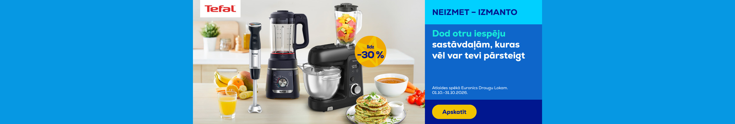 Selected Tefal kitchen appliances up to -30%