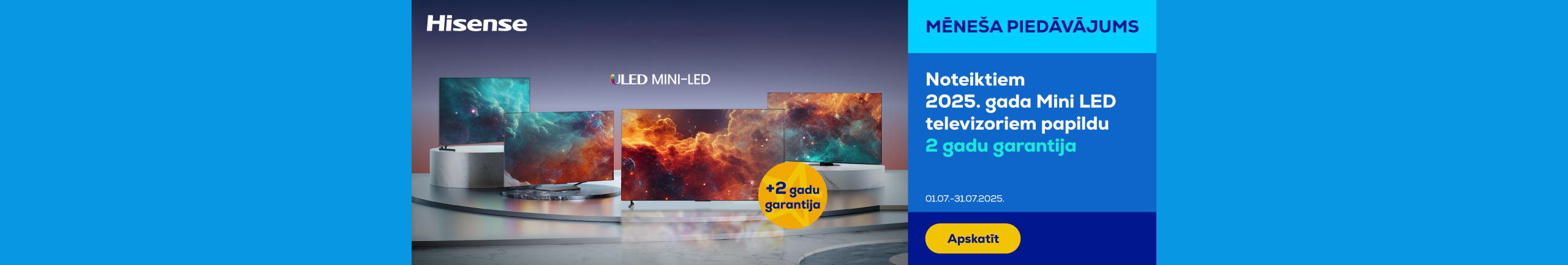 GR Hisense 2025 Mini LED TVs