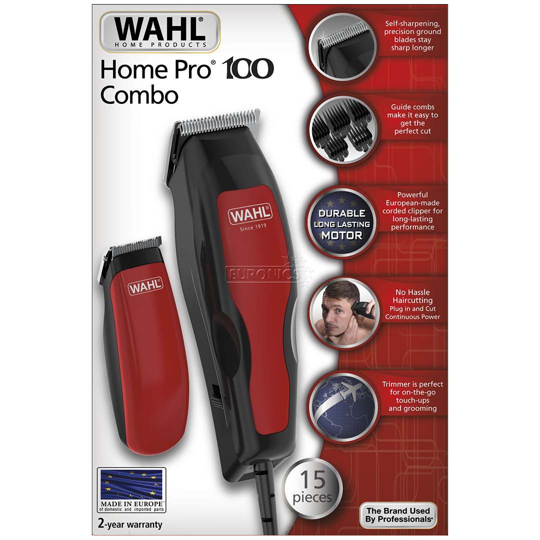 cost sink Temperate Wahl Homepro Combo, 1-25 mm, black/red - Hair clipper + trimmer, 1395-0466  | Euronics