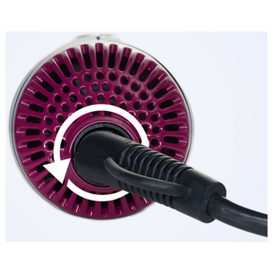 Severin, 400 W, black/purple - Hot-air hair curler