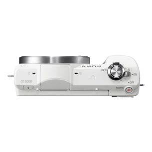 Digitālā fotokamera ILCE-5000 ar 16-50mm objektīvu, Sony