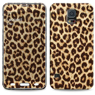 Apvalks priekš Galaxy S5 Hard Case + Skin Leopard, i-Paint