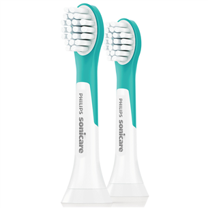 Philips Sonicare For Kids MINI, 2 pieces, white/green - Toothbrush heads HX6032/33