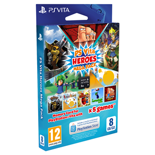 Atmiņas karte priekš PS Vita 8 GB + Heroes Mega Pack, Sony