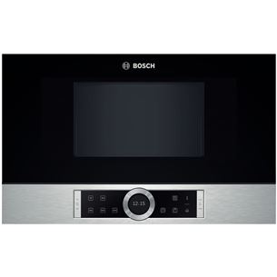 Bosch, 21 L, melna/nerūsējošā tērauda - Iebūvējama mikroviļņu krāsns