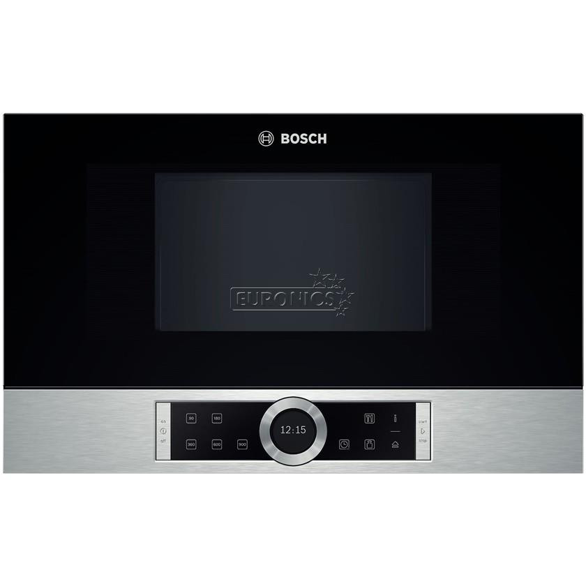 Bosch, 21 L, melna/nerūsējošā tērauda - Iebūvējama mikroviļņu krāsns