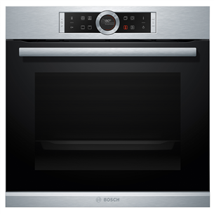 Bosch, 71 L, black/inox - Built-in oven