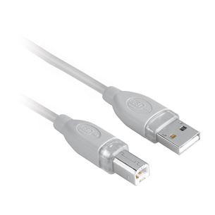 Hama, USB A -> USB B, 3 m, grey - Cable