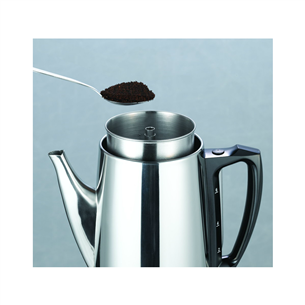 C3, 12 cups, silver/black - Percolator