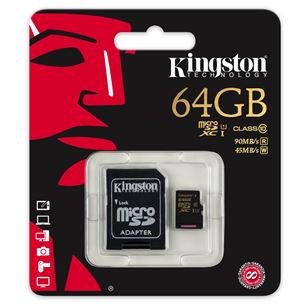 Atmiņas karte MicroSDHC, Kingston / 64GB