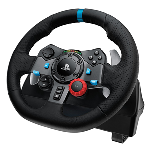 Logitech G29, PS4 / PS5 / PC, melna - Spēļu kontrolieris stūre