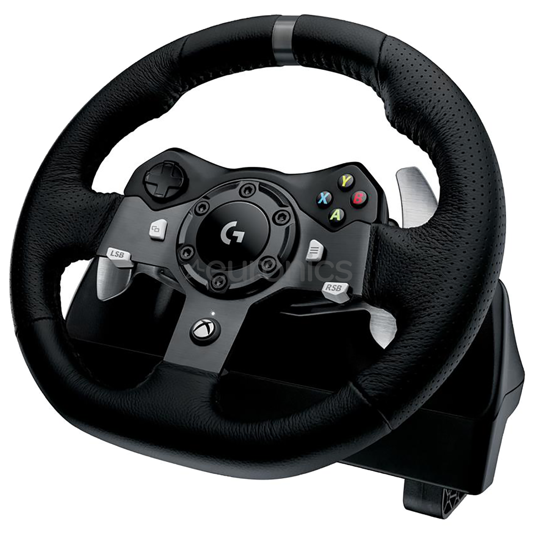 G920, Xbox One / PC, melna - Spēļu kontrolieris stūre, 941-000123 | Euronics