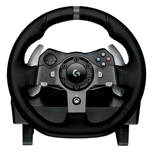 Logitech G920, Xbox One / PC, melna - Spēļu kontrolieris stūre
