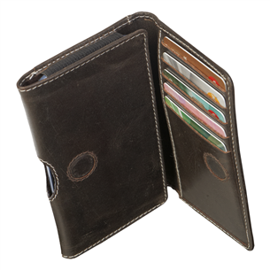 Leather Wallet case, dbramante1928 / up to 4.8"