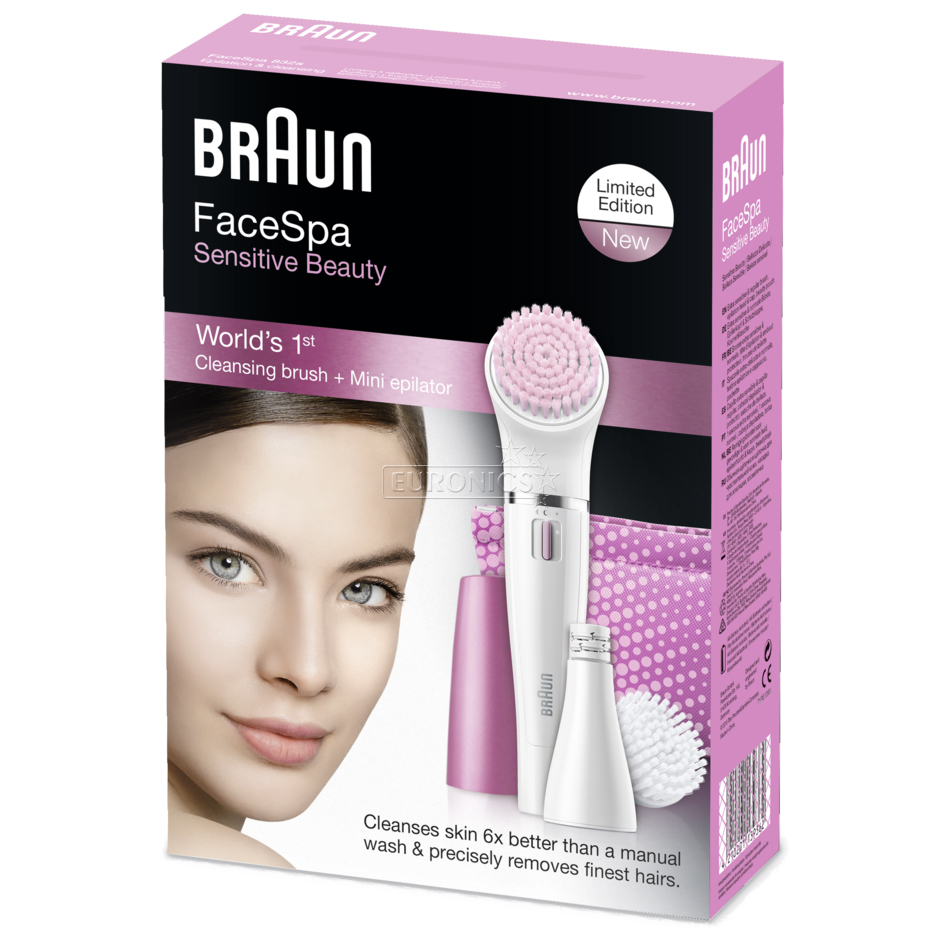 Sejas epilators un tīrīšanas birstīte, Braun, SE832S