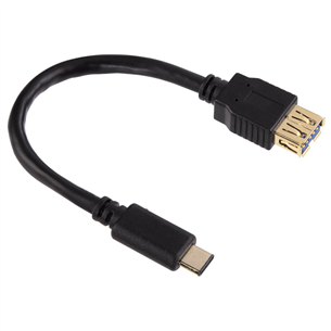 Hama, USB-C -- USB 3.0 A, black - Cable