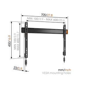 TV wall mount Vogel's W50080 (40-100")