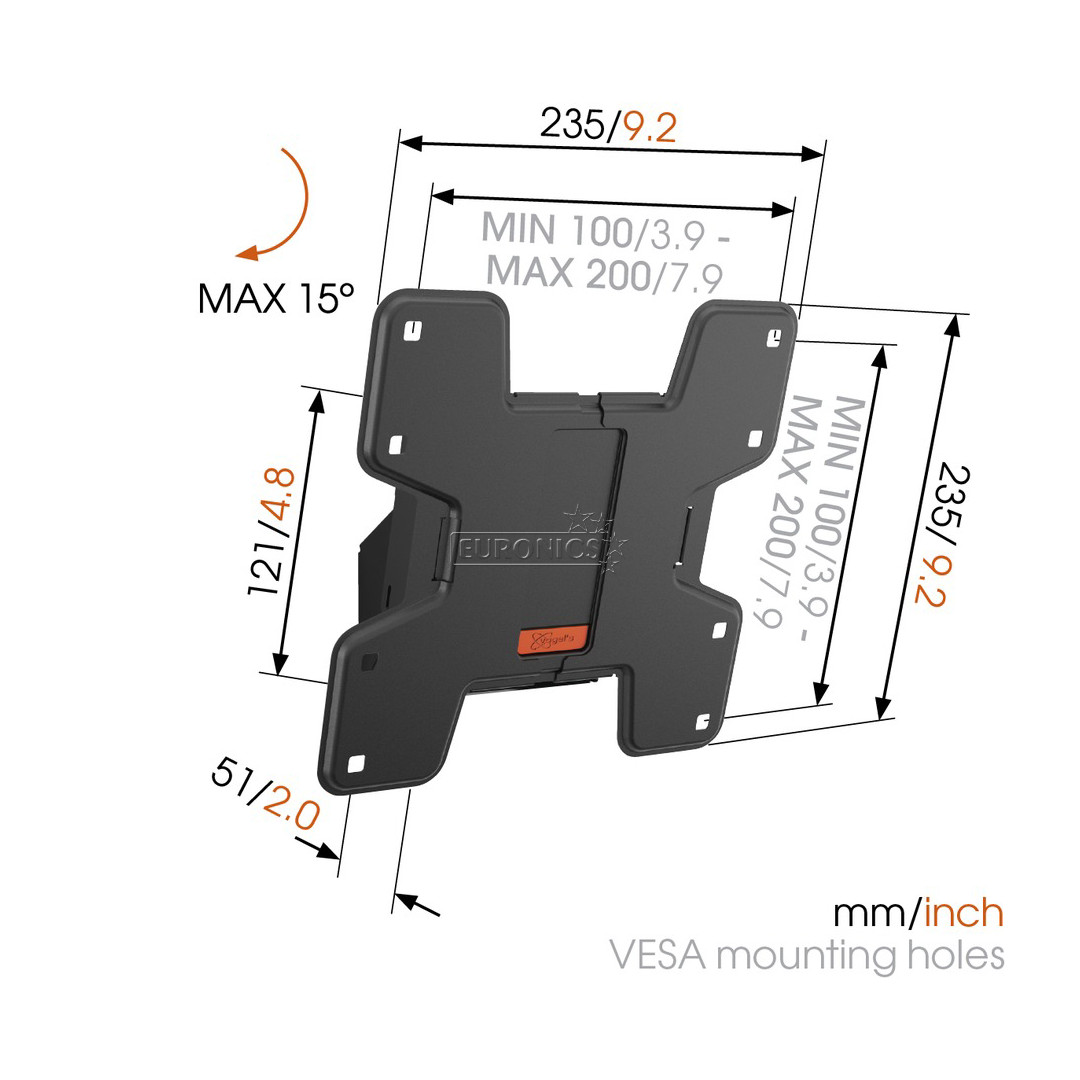 Sienas stiprinājums W50610 (19-43"), Vogel´s