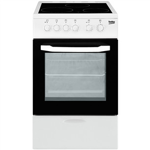 Beko, 54 l, black/white - Freestanding Ceramic Cooker