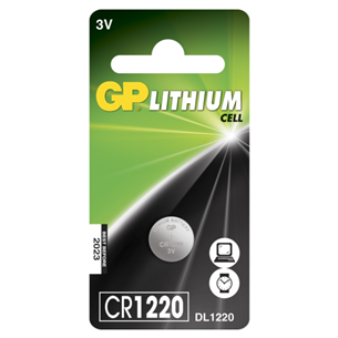 GP CR1220, 1 gab. - Baterija