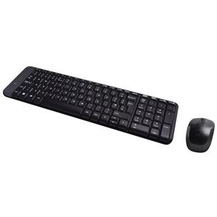 Logitech MK220, US, черный - Беспроводная клавиатура + мышь