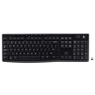 Logitech K270, US, melna - Bezvadu klaviatūra