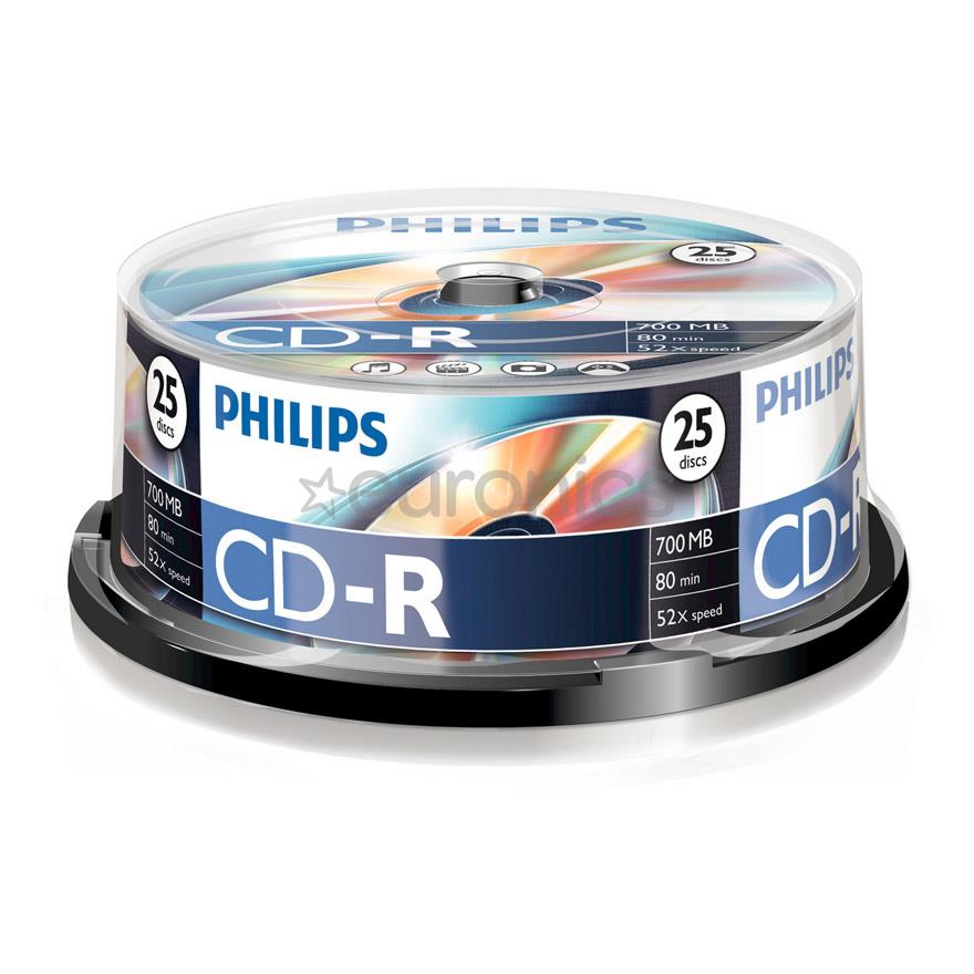 CD disks Philips 80min 25pcs